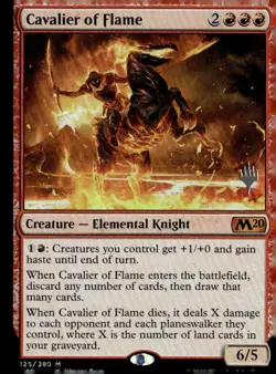 Promo Pack: Core Set 2020 #125 Cavalier of Flame - Image 1
