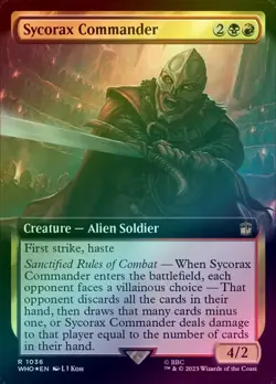 Sycorax Commander - Extended Art (Surge Foil) (WHO) Doctor Who - NM - Image 1