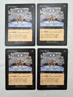 Dark Ritual x4 MTG Mercadian Masques 4x Magic Good Moderate Play - Image 1
