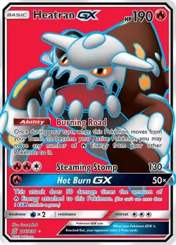 Heatran GX 216/236 - Sun & Moon - Ultra Rare - Pokemon TCG (NM/LP) - Image 1