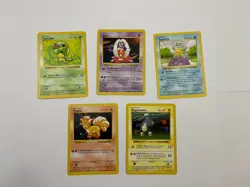 Shadowless Pokemon Base Set Lot Vulpix Caterpie Jynx Magnemite Squirtle - Image 2