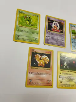 Shadowless Pokemon Base Set Lot Vulpix Caterpie Jynx Magnemite Squirtle - Image 3