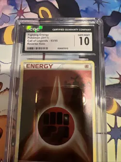 Pokemon Fighting Energy #93/95 2011 Call of Legends CGC 10 Gem Mint Holo Rare - Image 3
