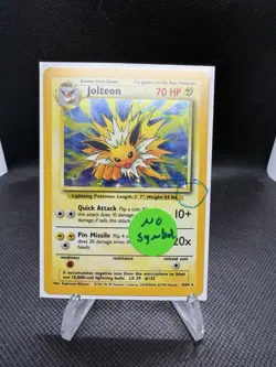 Pokemon TCG Jolteon Jungle Holo Rare Card 4/64 No Symbol Misprint - Image 1