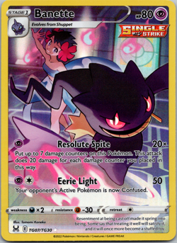 Banette Trainer Gallery Pokemon TCG Lost Origin TG07/TG30 NM - Image 1