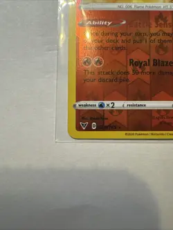 Charizard 025/185 Swsh04: Vivid Voltage Reverse Holo Pokemon TCG NM/M - Image 5