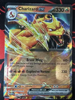 Pokemon TCG - Scarlet & Violet 151 Charizard Ex 006/165 Double Rare NM/M - Image 1