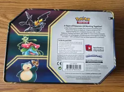 *Scratched* 2019 Pokemon TCG EMPTY Celebi & Venusaur Tag Team Tin - Image 3