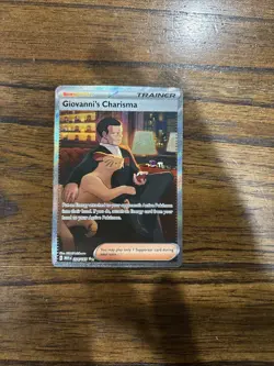 Pokemon TCG Giovanni's Charisma Special Illustration Rare #204/164 SV 151 - Image 1