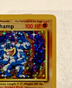 Machamp 1st Edition Holo 8/102 NM WOTC TCG Rare 1999 Pokemon - Image 2