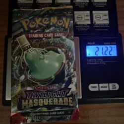 Heavy 21.22g Pokemon Sealed Twilight Masquerade Booster Pack - Image 1