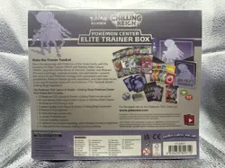 Pokemon Center Chilling Reign Etb Sealed Shadow Rider Calyrex Art - Image 3