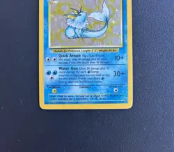 Pokemon Vaporeon 12/64 Jungle Holofoil No Symbol Misprint Heavily Played - Image 4