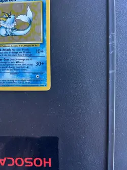 Pokemon Vaporeon 12/64 Jungle Holofoil No Symbol Misprint Heavily Played - Image 5