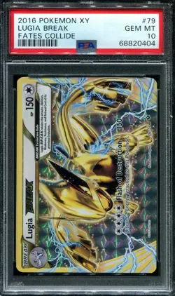 Pokemon TCG Fates Collide 79/124 - Lugia BREAK Ultra Rare PSA 10 - Image 1