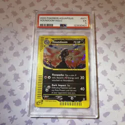 2003 POKEMON AQUAPOLIS #H11 HOUNDOOM-HOLO PSA 5 - Image 1