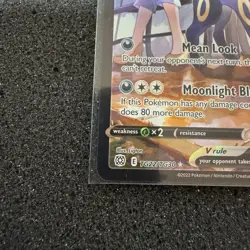 Umbreon Pokemon TG22/TG30 Single Strike Brilliant Stars Sword Shield TCG NM- - Image 3
