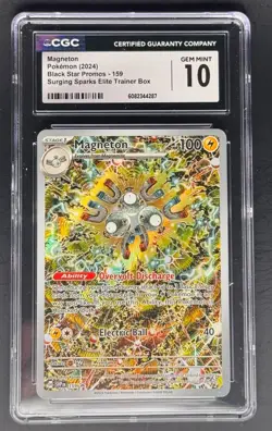 CGC 10 Magneton SVP 159 Surging Sparks ETB Promo Pokemon TCG 2024 - Image 1