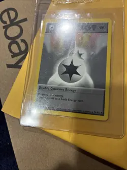 1999 POKEMON GAME 96 DOUBLE COLORLESS ENERGY 1ST EDITION. Mint Condition - Image 4