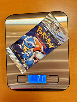 1999 Pokemon Base Set Unlimited Bkastoise Art Booster Pack Long Crimp 21 G - Image 1