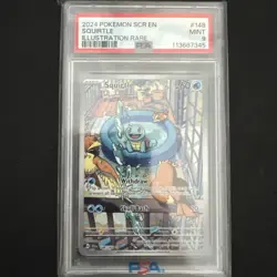2024 POKEMON SCR EN-STELLAR CROWN ILLUSTRATION RARE #148 SQUIRTLE PSA 9 - Image 1