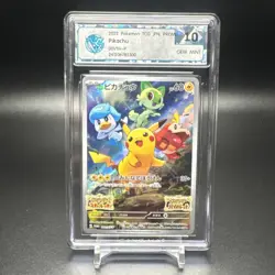 2022 Pokemon Promos Japanese Scarlet＆Violet 10 Pristine #001SV-P Pikachu Gem 10 - Image 1