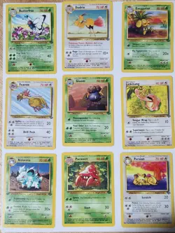 Pokemon JUNGLE BASE-- NON HOLO -- 34 COM/UNCOM, TRAINERS AND RARES STORAGE FIND - Image 1