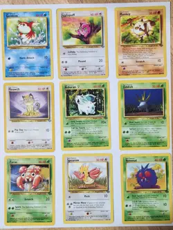 Pokemon JUNGLE BASE-- NON HOLO -- 34 COM/UNCOM, TRAINERS AND RARES STORAGE FIND - Image 3