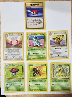 Pokemon JUNGLE BASE-- NON HOLO -- 34 COM/UNCOM, TRAINERS AND RARES STORAGE FIND - Image 4