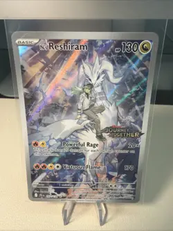 Pokemon TCG N’s Reshiram 167/159 Sv09: Journey Together Stamped Box Topper Promo - Image 1