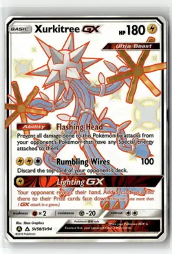 Xurkitree GX ⭐ SV58/SV94 Holo Rare Shiny GX Hidden Fates Shiny Vault Pokemon NM - Image 1