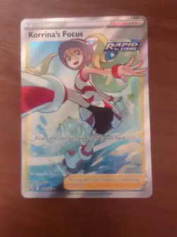 Pokemon Trainer Korrina's Focus (Full Art) 160/163 Swsh05: Battle Styles Holo - Image 1