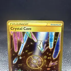 Pokemon TCG Crystal Cave 230/203 Gold Secret Rare Evolving Skies Near Mint - Image 3