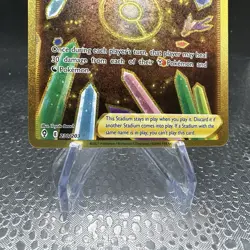 Pokemon TCG Crystal Cave 230/203 Gold Secret Rare Evolving Skies Near Mint - Image 4
