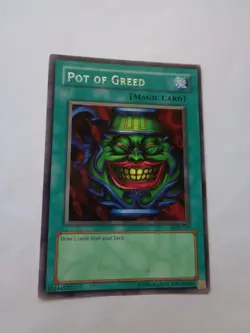 Pot of Greed LOB-119 (Rare, Unlimited, Lightly Played / LP) Yugioh - Image 1