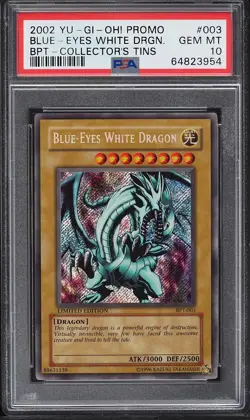Yu-Gi-Oh! Blue Eyes White Dragon BPT-003 PSA 10 Gem Mint-Limited Edition - Image 1