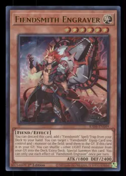 Yugioh Fiendsmith Engraver (UR) #RA04-EN049 Ultra Rare NM - Image 1