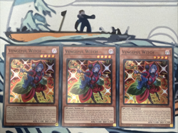Yugioh Vengeful Witch Super Rare DOOD-EN004 x3 Near Mint - Image 1