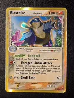 Blastoise (Delta) 2/100 - Holo Rare (EX Crystal Guardians) - DMG Pokemon Card - Image 1