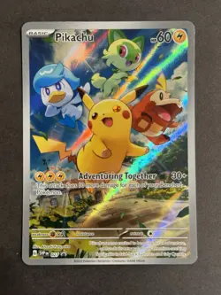 Pokemon TCG SV: Scarlet & Violet Promo Cards #027 Pikachu NM - Image 1