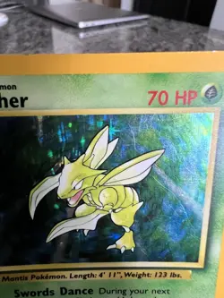 Scyther 10/64 Rare Holo ERROR No Set Symbol Jungle Misprint Pokemon Card - Image 3
