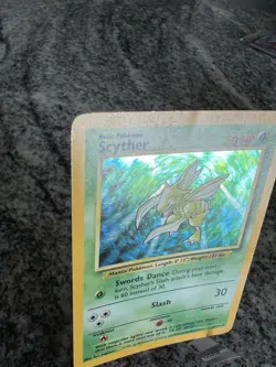Scyther 10/64 Rare Holo ERROR No Set Symbol Jungle Misprint Pokemon Card - Image 4