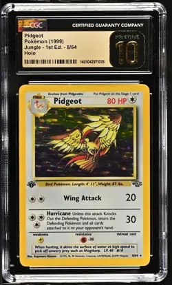 CGC Pristine 10 English 1st Edition Pokemon Card Jungle 1999 WOTC TCG Gem Mint - Image 1