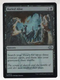 MTG Modern Horizons 3 Foil Uncommon Card #273 Buried Alive - Image 1