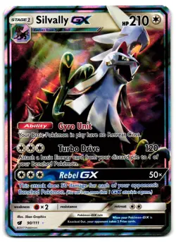 Silvally GX 90/111 - Crimson Invasion Rare GX Pokemon TCG Holo - LP Card - Image 1