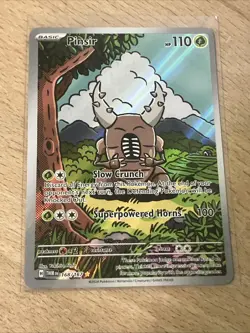 Pokemon TCG Pinsir Illustration Rare Card 168/167 Twilight Masquerade - Image 3