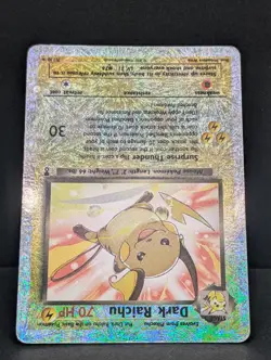 Dark Raichu Legendary Reverse Holo #7/110 Rare WOTC Pokemon TCG Card Firework MP - Image 4
