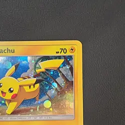 Pikachu SM81 Cosmos Holo Pokemon Card Black Star Promo 2017 MP - Image 3