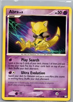 Abra 69/123 Non Holo Mysterious Treasures - Pokemon Card - NM - Image 1