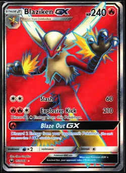 Pokemon Card- Blaziken GX (Full Art) SM - Celestial Storm #153/168 - Image 1